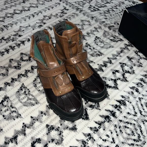 Brown polo boots with the zippers - Picture 4 of 6